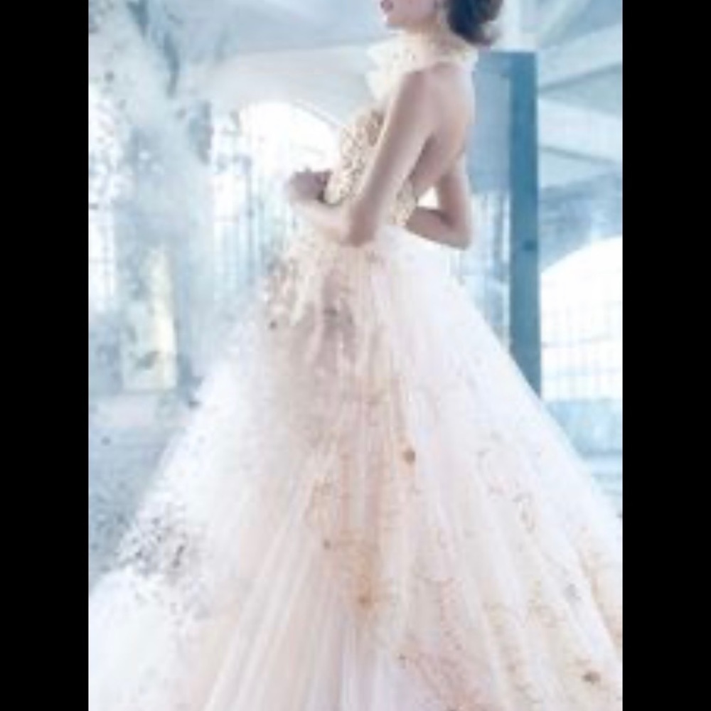Lazaro Wedding dress Spring 2013 gold embroidery